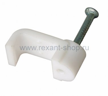 Фотография товара 'Rexant Крепеж кабеля плоский 10мм х 4мм 07-4210'