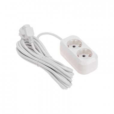 Фотография товара 'Rexant 13-4204 Удлинитель 2 гнезда, 5м, 3х0,75мм?, с/з'