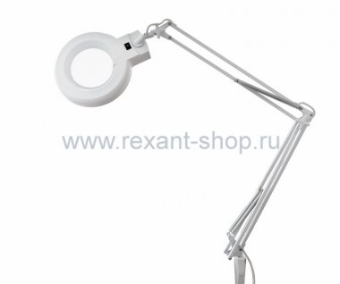 Фотография товара 'Rexant Лупа на струбцине круглая настольная 8Х с подсветкой 31-0021'