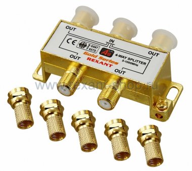 Фотография товара 'Rexant ДЕЛИТЕЛЬ ТВ краб 5-1000 МГц 05-6103-01'