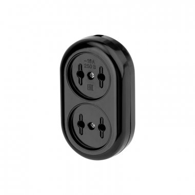 Фотография товара 'Rexant 11-8981 Колодка 2 гнезда карболитовая б/з 16 А'