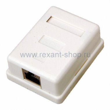 Фотография товара 'Rexant Компьютерная розетка -1 RJ-45 CAT5e 03-0122'