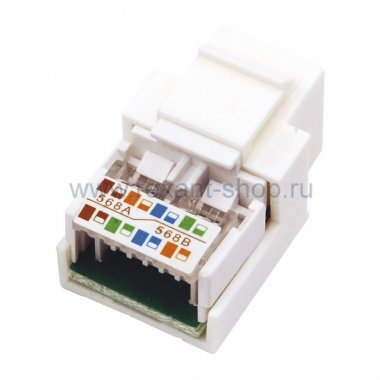Фотография товара 'Rexant Гнездо вставка RJ-45 (Keystone Jack) CAT5e 03-1011'