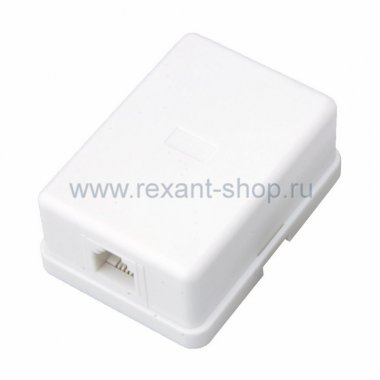 Фотография товара 'Rexant Телефонная розетка - 1 6P-4C 03-0001'