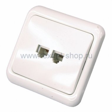 Фотография товара 'Rexant Телефонная розетка внутренняя - 2 6P-4C 03-0010'