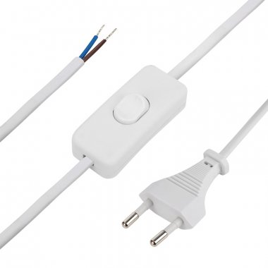 Фотография товара 'Rexant Сетевой шнур с выключателем 2х0,75 мм?, 1,8 м, 11-1133'