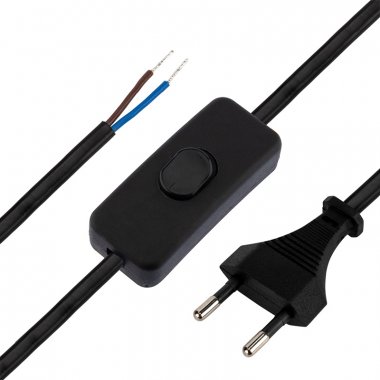 Фотография товара 'Rexant Сетевой шнур с выключателем 2х0,75 мм?, 1,8 м, 11-1134'