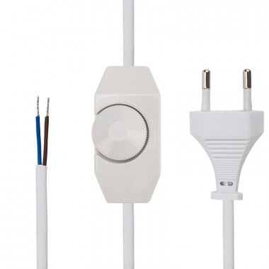 Фотография товара 'Rexant Сетевой шнур с диммером, 2х0,75 мм?, 2 м, 11-1139'