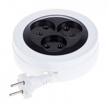 Фотография товара 'Rexant Удлинитель-рулетка STANDARD 5 м, 3 гнезда, 2х0.75 мм?, б/з, 11-7225'