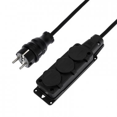 Фотография товара 'Rexant Удлинитель-шнур на рамке 3х1.5, 30 м, 3 гнезда, морозостойкий, с/з, 16 А, 3500 Вт, IP44, 11-7082'