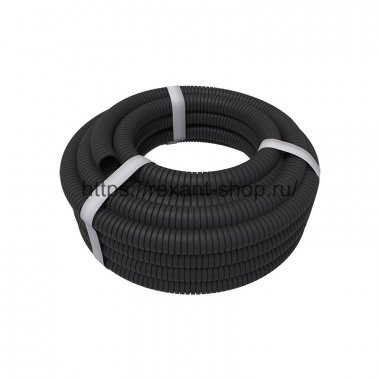 Фотография товара 'Rexant Труба гофрированная из ПНД, с зондом, 28-0160-10'