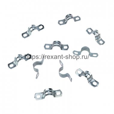 Фотография товара 'Rexant Скоба СМД 12-13 REXANT двухлапковая для металлорукава, ? 8 мм, 28-1024-2'