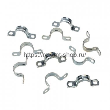 Фотография товара 'Rexant Скоба СМД 19-20 REXANT двухлапковая для металлорукава, ? 15 мм, 28-1023-2'