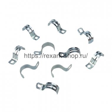 Фотография товара 'Rexant Скоба СМО 25-26 REXANT однолапковая для металлорукава, ? 20/22 мм, 28-1013-2'