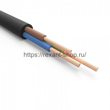 Фотография товара 'Rexant Кабель силовой гибкий КГтп-ХЛ 3х1,5 мм?, 01-8420-20'