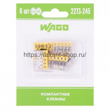 Фотография товара 'Rexant Компактная 5-проводная клемма, 07-5144-06'