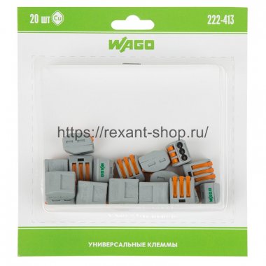 Фотография товара 'Rexant Универсальная клемма 3-х проводная, 07-5153-20'