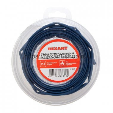 Фотография товара 'Rexant Трубка термоусаживаемая 3,0/1,5 мм, 29-0005'