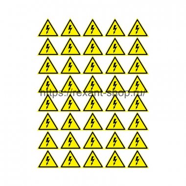 Фотография товара 'Rexant Наклейка знак электробезопасности «Опасность поражения электротоком» 50х50х50 мм, 56-0006-2'