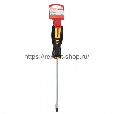 Фотография товара 'Rexant Отвертка шлицевая SL 6х150 мм, двухкомпонентная рукоятка, 12-6431'