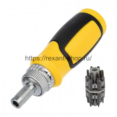 Фотография товара 'Rexant Набор 13 предметов с реверсивной отверткой, 12-4778'