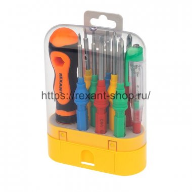 Фотография товара 'Rexant Набор отверток 10 предметов, 12-4777'