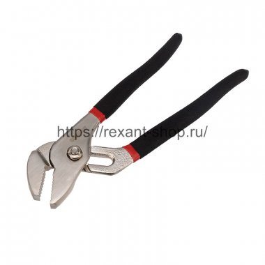 Фотография товара 'Rexant Клещи переставные REXANT 200 мм никелированные, обливные рукоятки, 12-4634'
