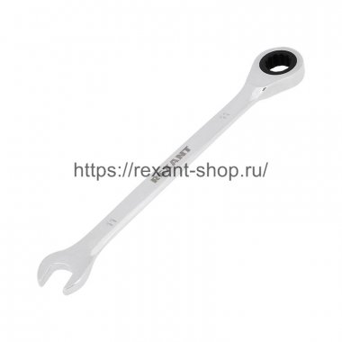 Фотография товара 'Rexant Ключ комбинированный трещоточный REXANT 11 мм, CrV, 12-5806-1'