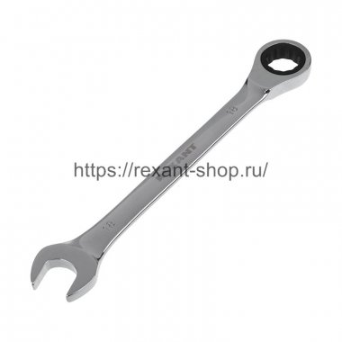 Фотография товара 'Rexant Ключ комбинированный трещоточный REXANT 18 мм, CrV, 12-5819-1'