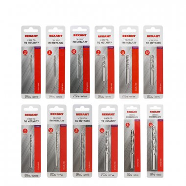 Фотография товара 'Rexant Набор сверл по металлу Домашний Max (HSS) диаметр 1,5-2-2,5-3-3,2-3,5-4-4,5-5-6-8-10 мм, 91-0598'