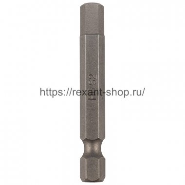 Фотография товара 'Rexant Бита шестигранная HEX-6*50 мм для шуруповерта сталь S2, 92-0424'