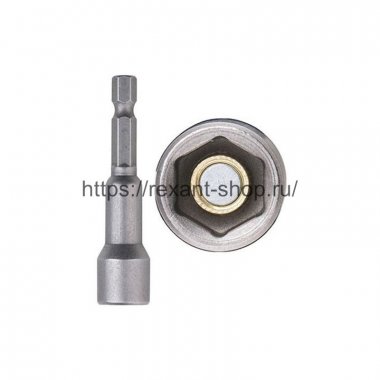 Фотография товара 'Rexant Ключ-насадка 1/4" магнитный 12х48 мм , 92-0403-1'