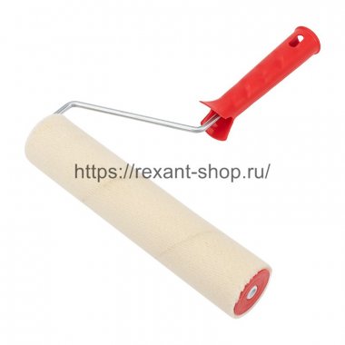 Фотография товара 'Rexant Валик велюр, ворс 5 мм, ширина ролика 240 мм, ? 42 мм, бюгель 6 мм, 89-0030'