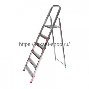 Фотография товара 'Rexant Стремянка металлическая 6 ступенек, усиленный профиль, 12-5056'