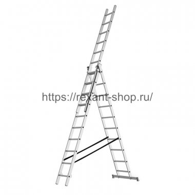 Фотография товара 'Rexant Трехсекционная промышленная лестница 3x, 12-5066'