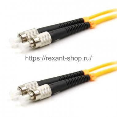 Фотография товара 'Rexant Патч-корд оптический соединительный (SM), 9/125 (OS2), FC/UPC-FC/UPC, (Duplex), PVC, 50-2214-1'