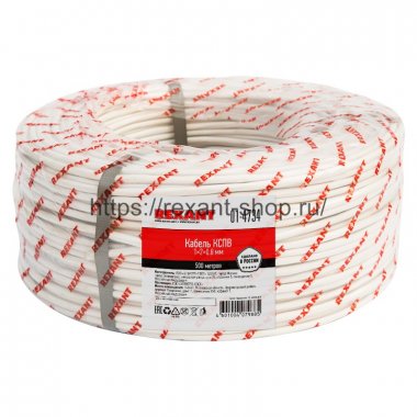 Фотография товара 'Rexant Кабель сигнальный КCПB 1x2х0,8 мм, 01-4734'