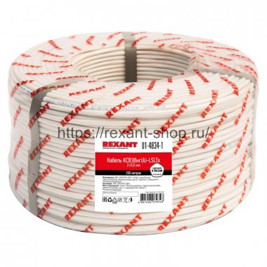 Фотография товара 'Rexant Кабель сигнальный KСВЭВнг(А)-LSLTx 2x0,8 мм, 01-4834-1'