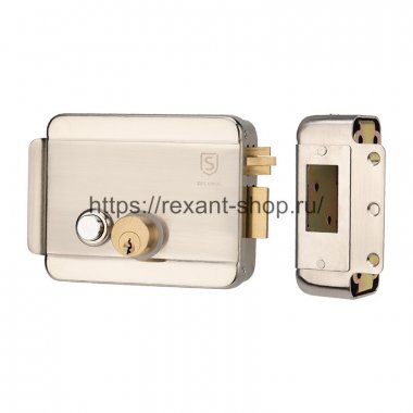 Фотография товара 'Rexant Замок электромеханический накладной универсальный SC-20, с возможностью блокировки кнопки открывания, 45-0909'