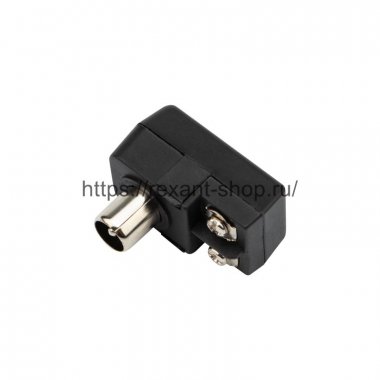 Фотография товара 'Rexant Разъём штекер TV под винт, пластик, 34-0107-4-10'