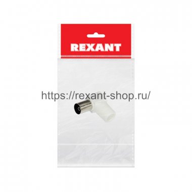 Фотография товара 'Rexant Разъем гнездо TV без пайки угловой, 05-2062-1'