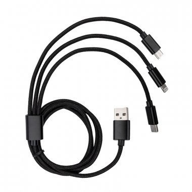 Фотография товара 'Rexant USB кабель 3 в 1 Lightning 8 pin/micro USB/USB Type-C, 18-7013'