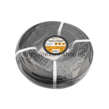 Фотография товара 'Rexant Кабель греющий саморегулирующийся экранированный SRF24-2CR/SRL24-2CR (24 Вт/1 м), 51-0220'