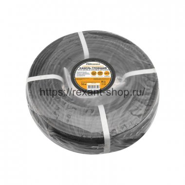 Фотография товара 'Rexant Кабель греющий саморегулирующийся экранированный SRF30-2CR/SRL30-2CR/SNK30-2CR (30 Вт/1 м), 51-0216'