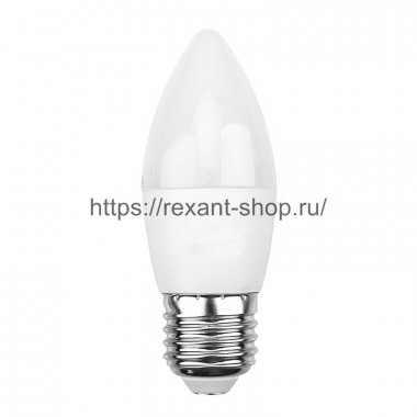 Фотография товара 'Rexant Лампа светодиодная Свеча (CN) 7,5 Вт E27 713 лм 6500 K, 604-022'