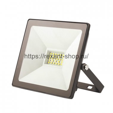 Фотография товара 'Rexant Прожектор светодиодный 20 Вт 200–260В IP65 1600 лм 6500 K, 605-002'