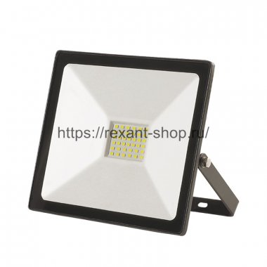 Фотография товара 'Rexant Прожектор светодиодный 30 Вт 200–260В IP65 2400 лм 6500 K, 605-003'