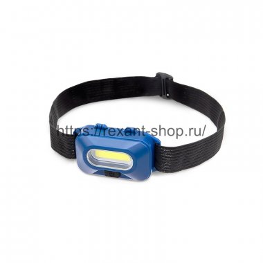 Фотография товара 'Rexant Фонарь налобный СОВ + улучшенный рефлектор, с ремнем, 3 х ААА, 75-702'