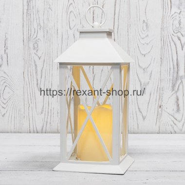 Фотография товара 'Rexant Декоративный фонарь со свечой 14x14x29 см, 513-046'