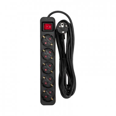 Фотография товара 'Rexant 13-4039 Удлинитель STANDARD 5 гнезд, 5м, 3х1,0мм?, с/з'